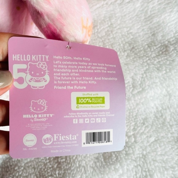 🎀 NWT SPECIAL EDITION 13" Hello Kitty 50th Anniversary Plush – Sanrio 🎀 - Picture 8 of 12